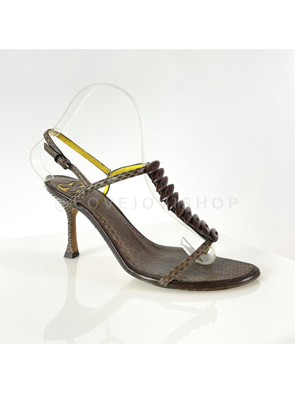 *RARE* 2003 Escada 'Exotics Collection' Croc Sandal! The Ultimate in Y2K Lux!